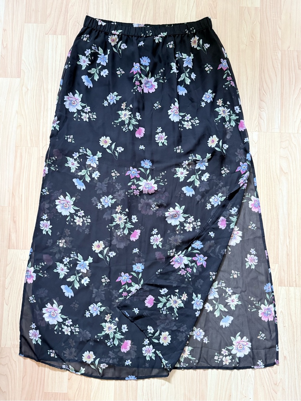 H&M Divided Women’s Sheer Floral Maxi Skirt - M